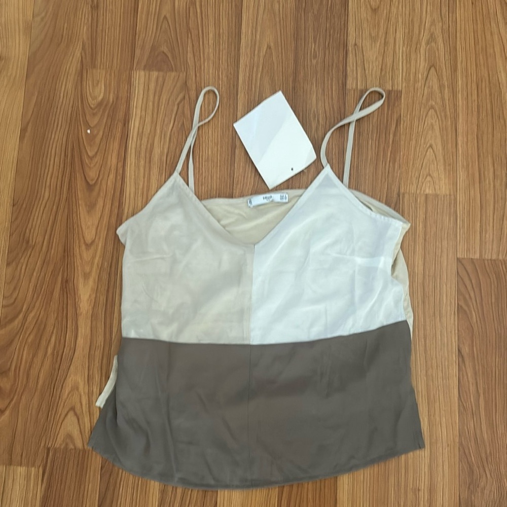 Mango color block cami